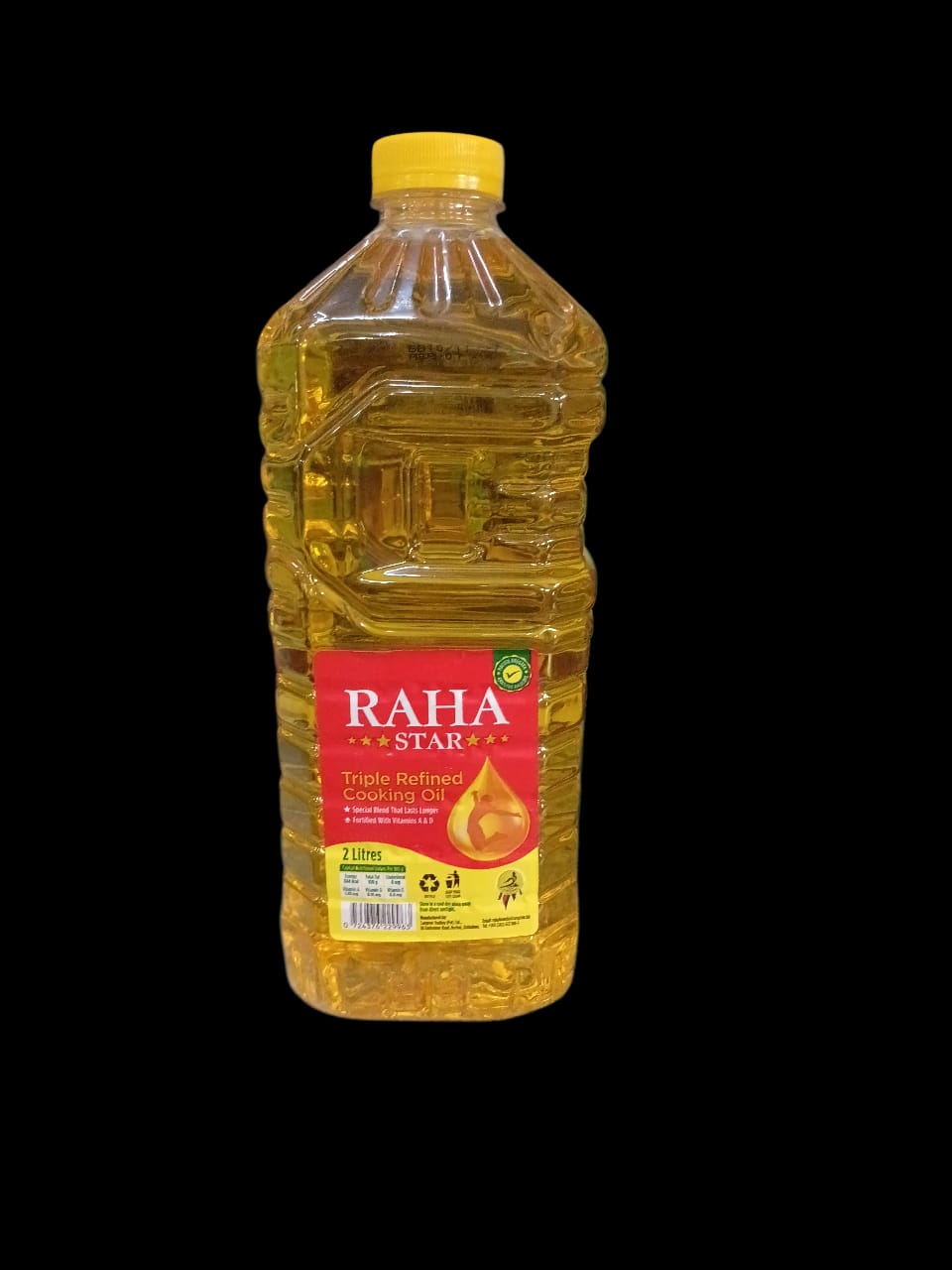 Raha Star Cooking Oil 2 litre bottle